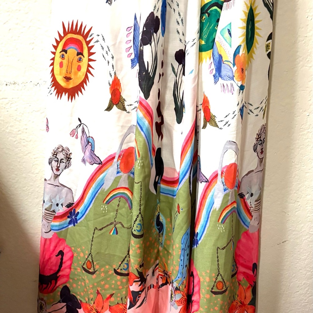 Floral Embroidered Dress with Straps - Picture 4 of 6